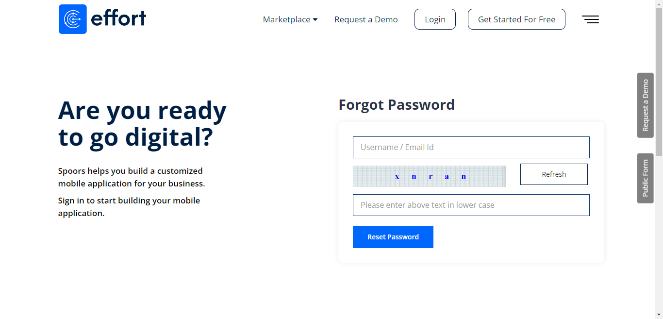 Reset Password